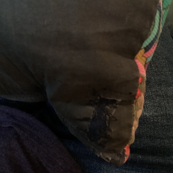 Corduroy Bohemian Patchwork Accent Pillow - Picture 2 of 3